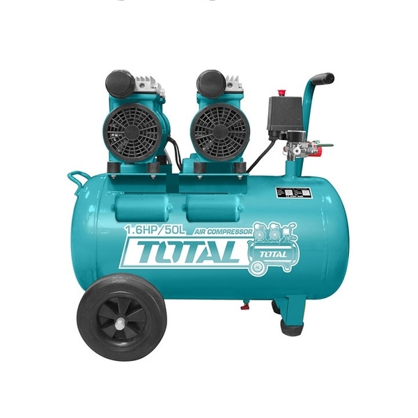 Máy nén khí không dầu 50L 2x600W TOTAL TCS2150502T