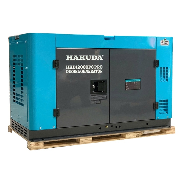 Máy phát điện chạy dầu HAKUDA HKD12000P3 PRO 12KW siêu cách âm