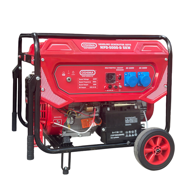 Máy phát điện chạy xăng OSHIMA MPD5000D 5KW có đề