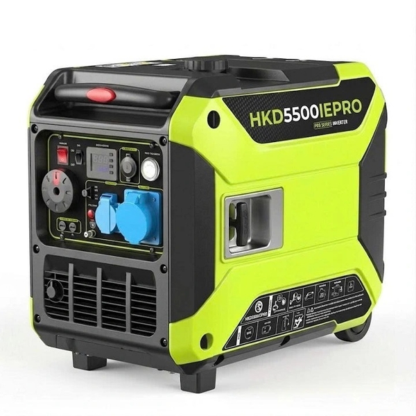 Máy phát điện chạy xăng siêu cách âm 5KW HAKUDA HKD5500IEPRO có đề