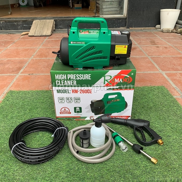 Máy Phun Xịt Rửa Xe Romano 2600W RM-2600E