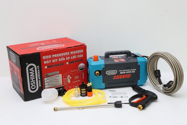 Máy Rửa Xe Oshima 2800W MRX 1215-C2 Có Chỉnh Áp