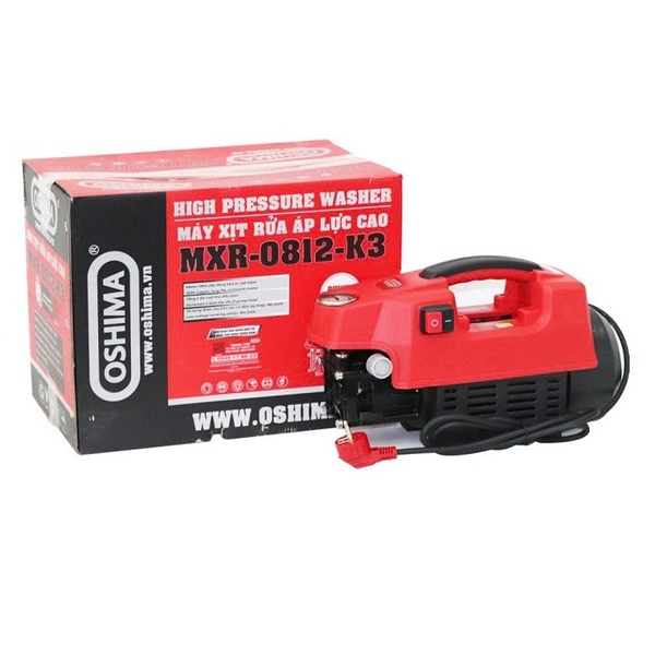 Máy xịt rửa Oshima MXR-0812-K3 2.5kW Đỏ Điện 1 pha