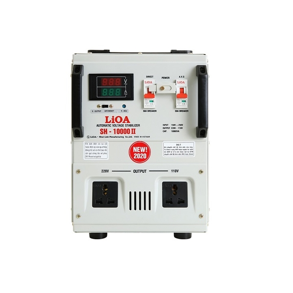 Ổn áp 1 pha Lioa 10KVA SH 10000II (dải điện áp đầu vào 150V - 250V)