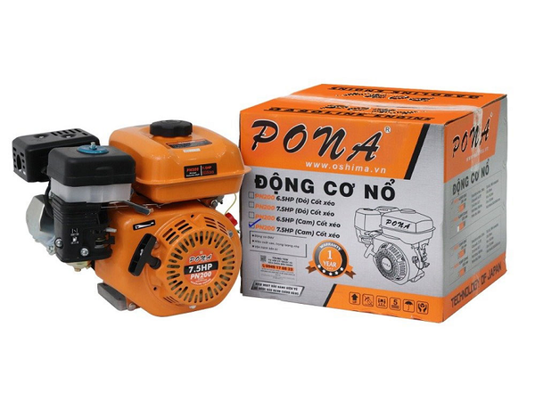 Động cơ xăng PONA 7.5HP PN200 cốt xéo