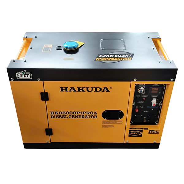 Máy phát điện chạy dầu 5KW HAKUDA HKD5000P1PROA Siêu Cách Âm