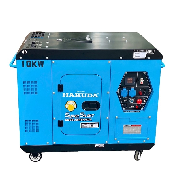 Máy phát điện chạy dầu cách âm HAKUDA HKD10000P1 10KW