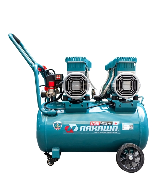 Máy nén khí không dầu NAKAWA 3750W NKBH5050PRO 50L