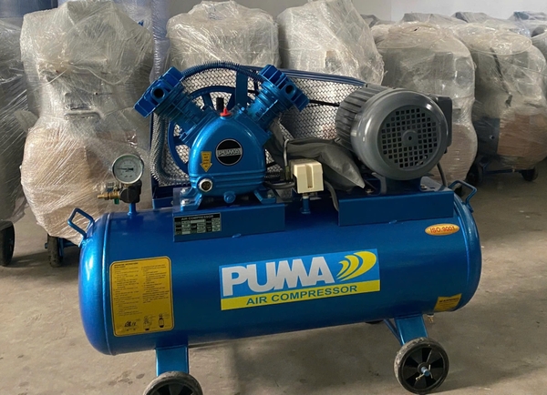 Máy nén khí dây đai Puma 1HP 75L PK 1075 1 pha