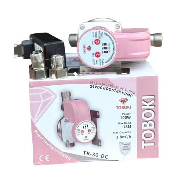 Máy bơm nước tăng áp Nhật tự động TOBOKI 100W TK-30-DC