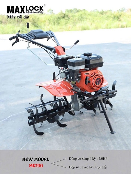 Máy xới đất chạy xăng MAXLOCK 7HP MK190