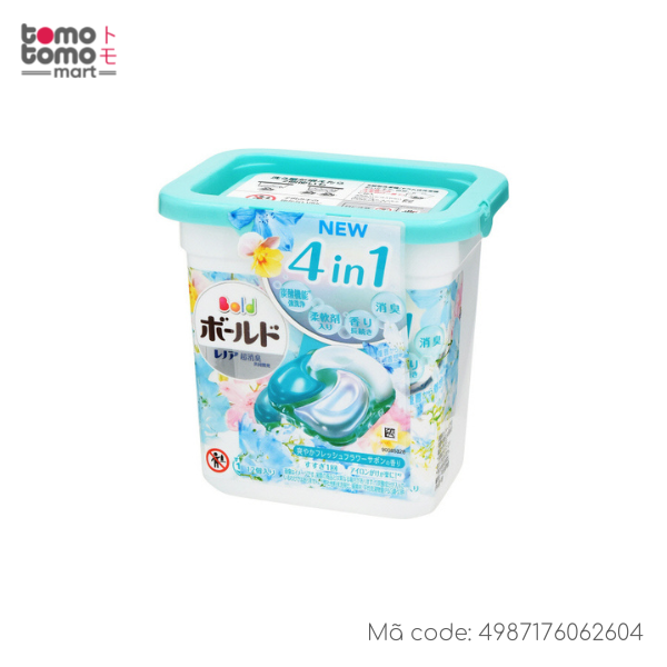 P&G-Viên giặt 4D màu xanh 12 viên/hộp