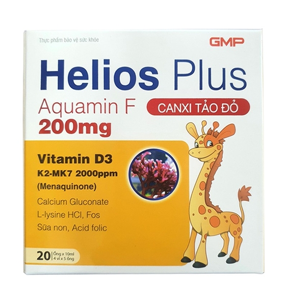 HELIOS PLUS - Tảo đỏ (Hộp 20 ống x 10ml)