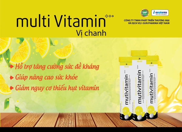 Viên sủi Mutivitamin chanh tươi