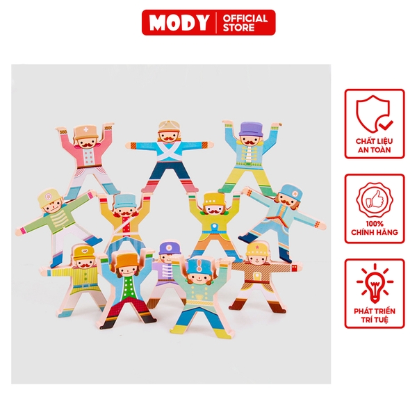 Trò chơi xếp thăng bằng tương tác những anh lính vui vẻ MODY M801222 đồ chơi cho bé rèn luyện sự khéo léo