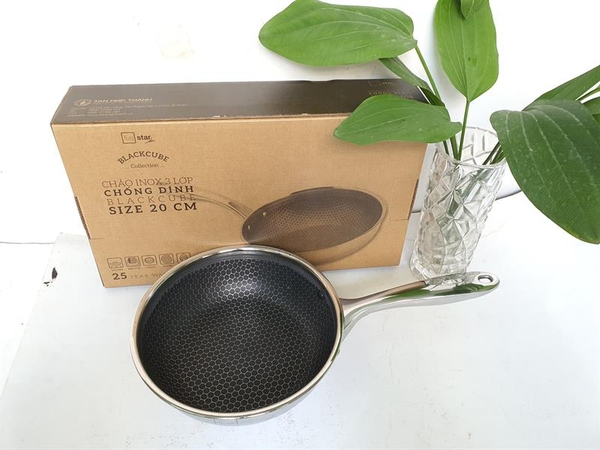 Chảo chống dính sâu lòng Blackcube Fivestar