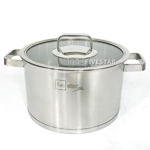 Nồi inox 304 Fivestar Nắp kính