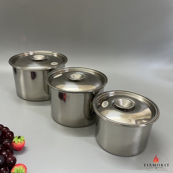 Thố Inox 201 Cao Cấp – Đựng Thực Phẩm An Toàn, Sáng Bóng, Bền Đẹp
