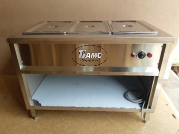 Bàn giữ nóng thức ăn 2 khay