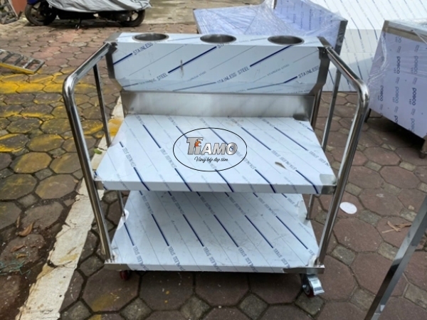 Xe để khay, thìa, đũa