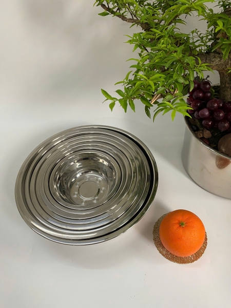 Bát inox vòng tròn