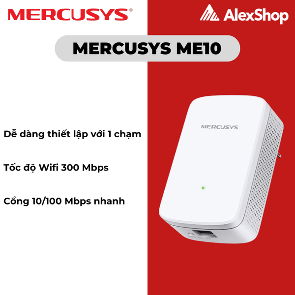 Bộ Mở Rộng Sóng Mercusys ME10 300M | Alexshop.vn