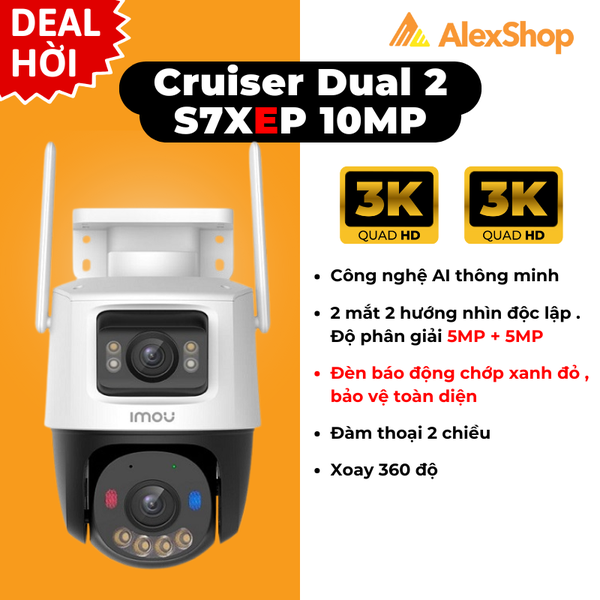 [10M] Camera Wifi IMOU S7XEP Phân Giải 10MP Cruiser Dual 2 Ngoài Trời 2 ...