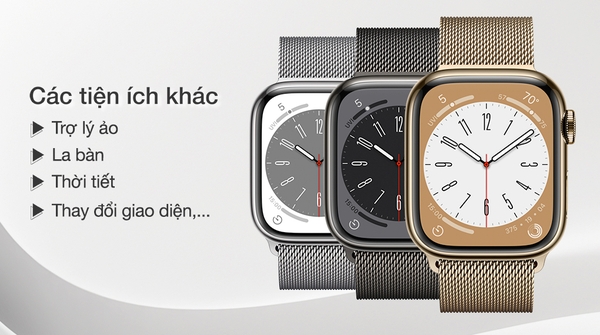 Apple Watch Series 8 LTE - Viền Thép