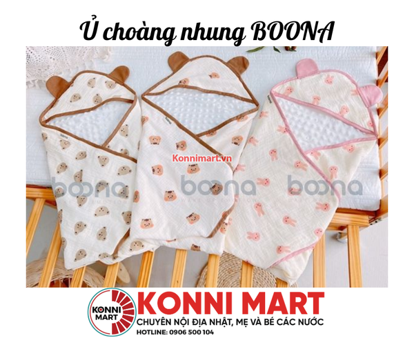 Ủ choàng nhung BOONA