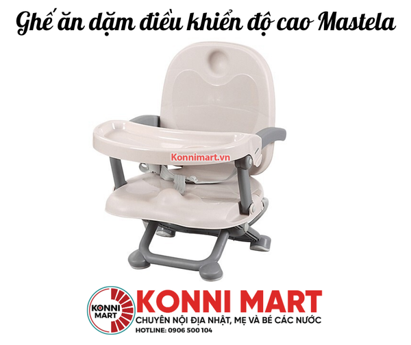Ghế ăn dặm điều khiển độ cao Mastela