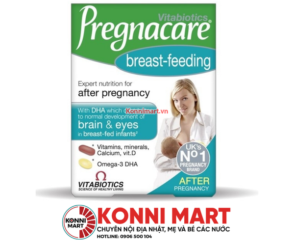 Vitamin tổng hợp sau sinh, cho con bú Pregnacare Anh 84v