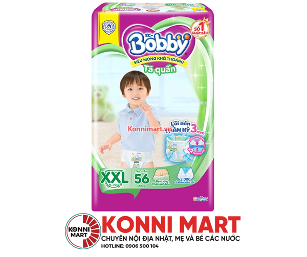Bỉm quần Bobby XXL56 (15-25kg)