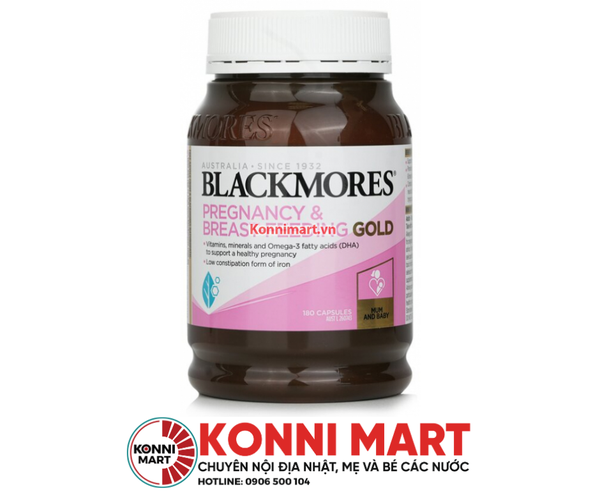 Vitamin cho bà bầu Blackmores Pregnancy Gold 180 viên Úc