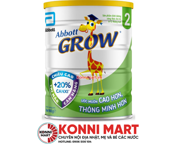 Sữa bột Abbott Grow 2 (6-12M) 900g