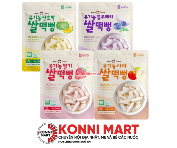Bánh Gạo Ăn Dặm Hữu Cơ Mom's Choice Hàn Quốc