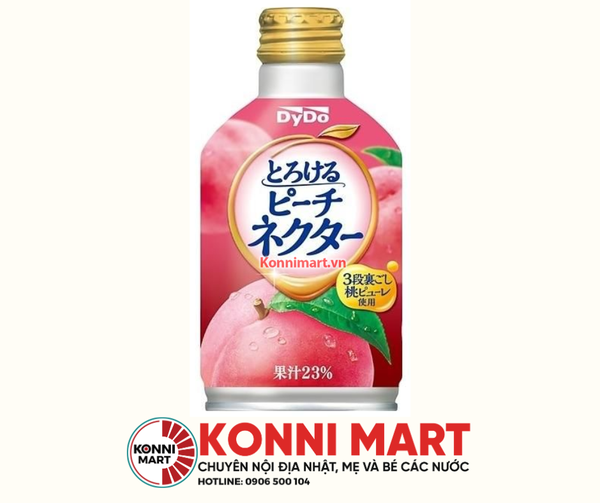 Nướp ép đào Dydo chai nắp vặn 270g Nhật Bản