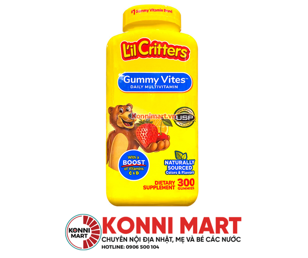 Kẹo dẻo hình gấu bổ sung Vitamin Gummy Vites Mỹ (300 viên)