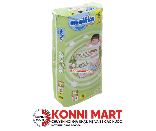 Bỉm quần Molfix XL34 (12-17kg)