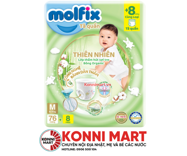 Bỉm quần Molfix M76 (6-11kg)