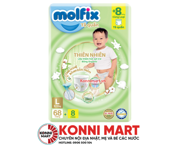 Bỉm quần Molfix L68 (9-13kg)