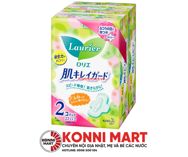 Băng vệ sinh ngày KAO Laurier có cánh bịch 22 miếng