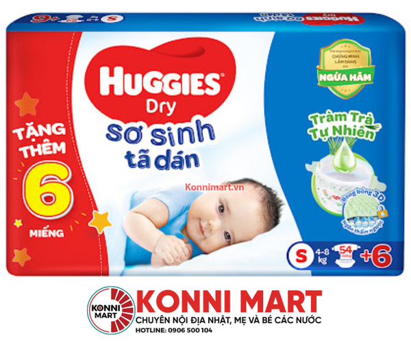 Bỉm dán Huggies S54 (4-8kg)