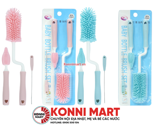 Bộ cọ bình silicon GB-Baby (3 chi tiết)