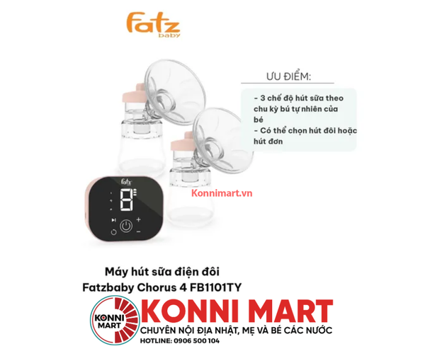 Máy hút sữa điện đôi Chorus 4 FB1101TY