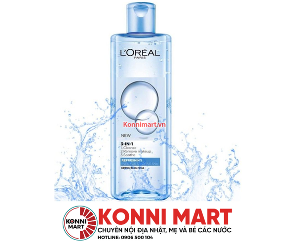Tẩy trang dạng nước L'Oreal - da hỗn Hợp 400ml