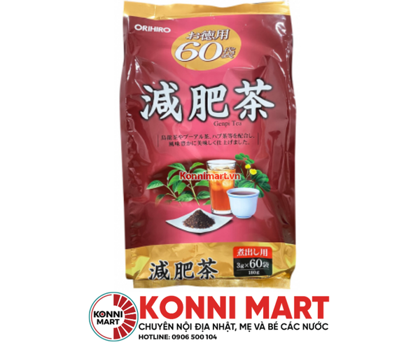 Trà thảo dược giảm mỡ bụng ORIHIRO Genpi Tea 60 gói