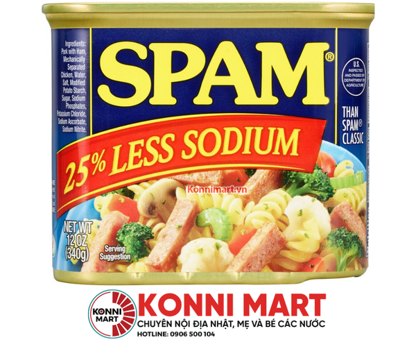 Thịt Hộp Spam Mỹ Ít Mặn