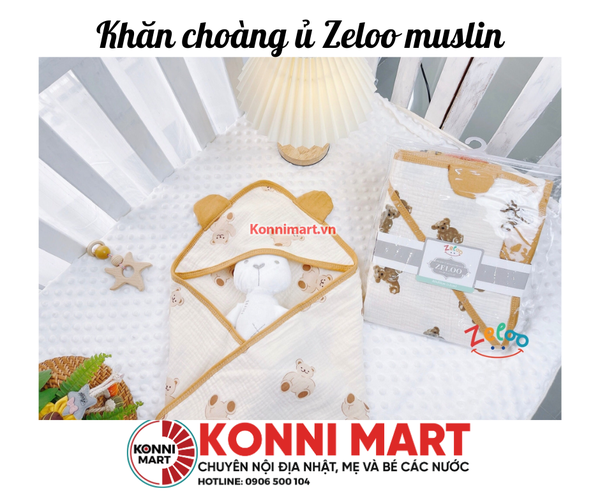 Khăn choàng ủ Zeloo muslin