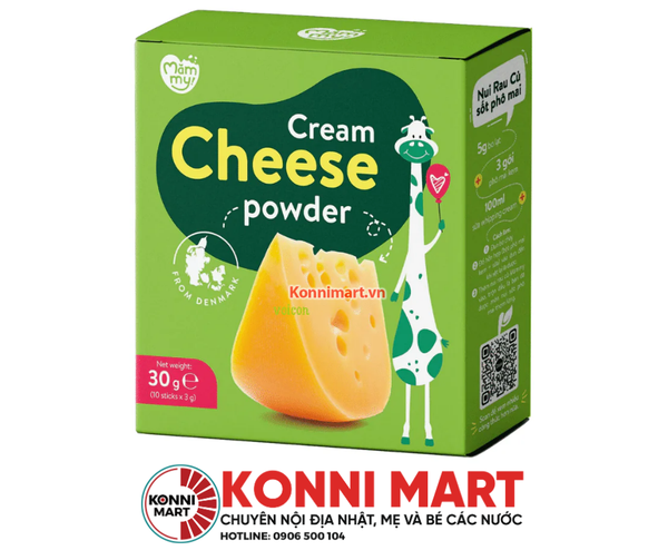Bột phô mai rắc cháo Mămmy bó xôi 30g (6M+)