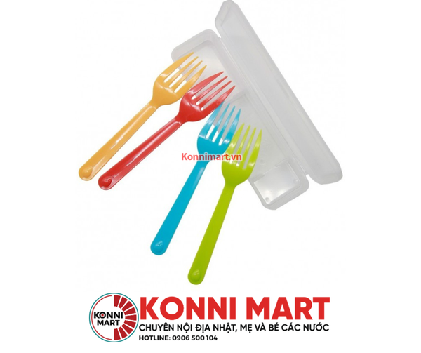 Set 4 dĩa nhựa Inomato kèm hộp